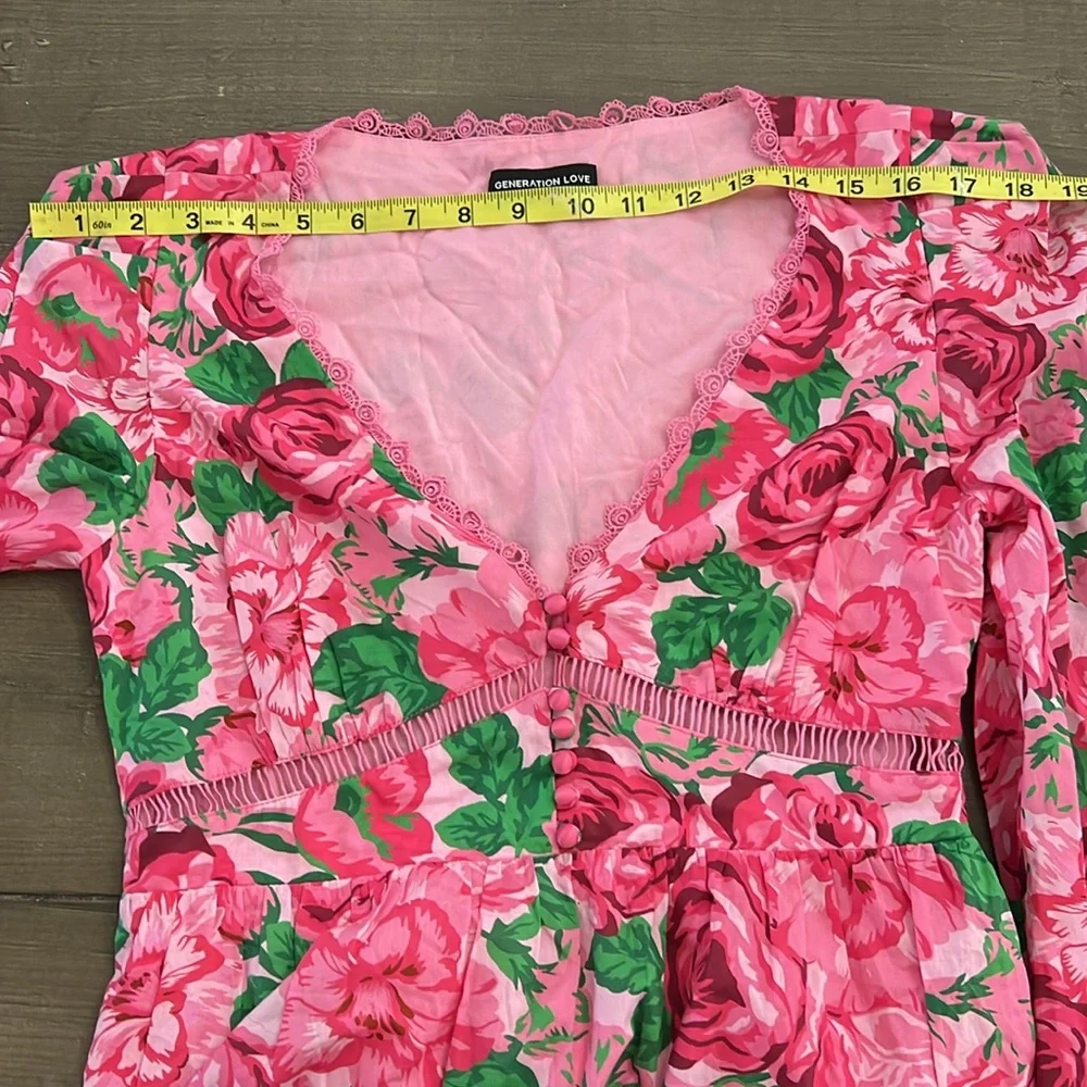 Generation Love Felicia Poplin Floral Mini Dress NWOT - Picture 7 of 7